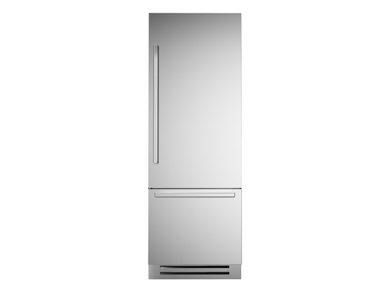 30 inch built-in Bottom Mount Refrigerator with ice maker, stainless steel | Bertazzoni - Stainless Steel